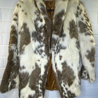  Womens  Jacket Size 34 Animal print / Brown / White 