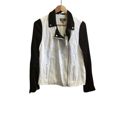 Susan Womens  Size 10 Black  / White Jacket