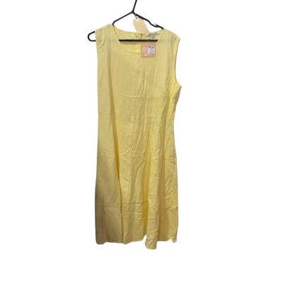 Noni B A-Line Yellow Linen Dress Size 18