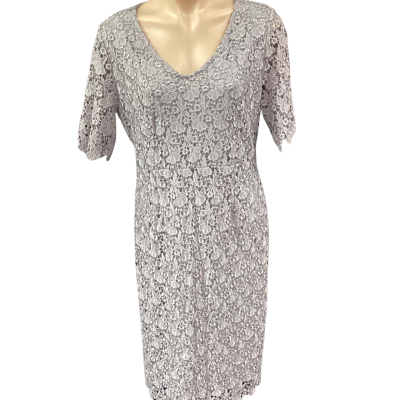  Womens Size 14 Grey Floral Dress by Diana Ferrari
