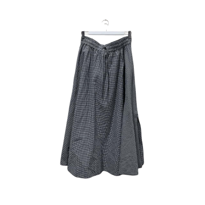 Sportscraft Womens Skirt - Size 10 - Checked / Navy Blue / White 