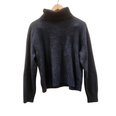  Size L Quality Knitwear Black Turtleneck Jumper