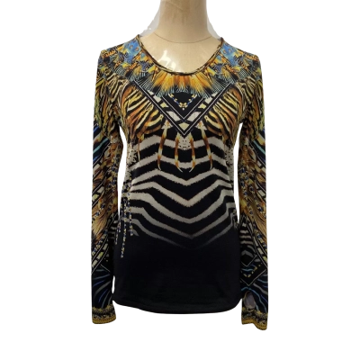 Camilla Womens  Size S Long Sleeve Top Multicoloured 