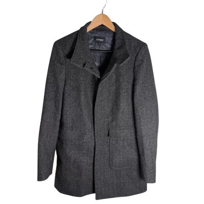 Oxford Mens  Size S Winter Coat Black  / Grey 