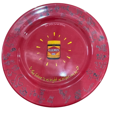 Year 2000 Limited Edition Vegemite collectable melamine plastic plate
