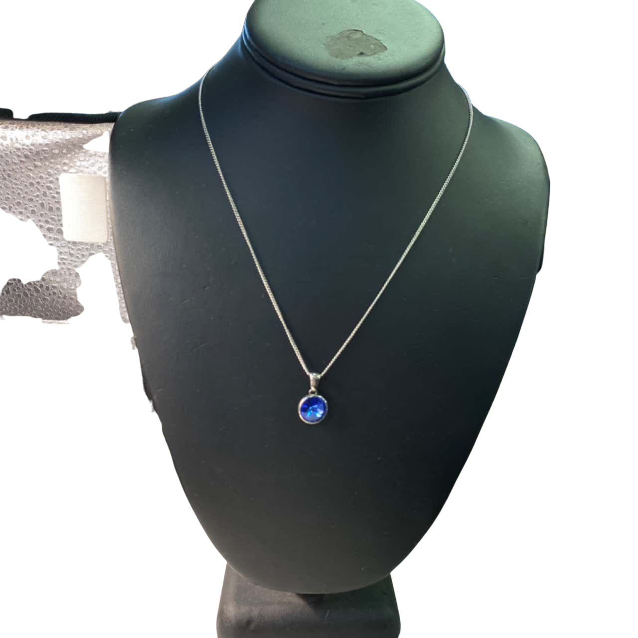 Deep Blue Pendant Necklace