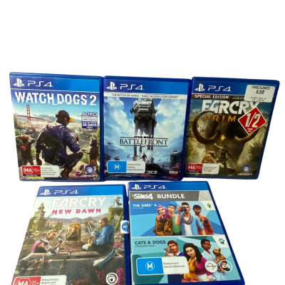PS4 5x Games Bundle