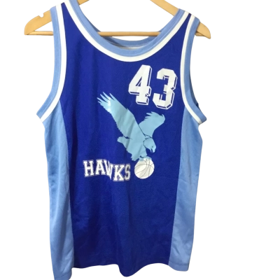 Hawks Basketball Jersey Blue/White