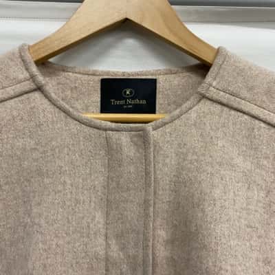 Trent Nathan Womens Beige Winter Jacket Size L
