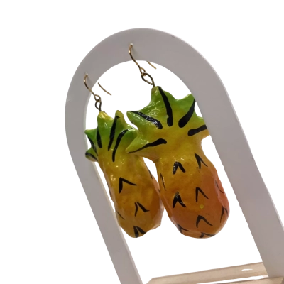Handmade Pineapple Drop Earrings 