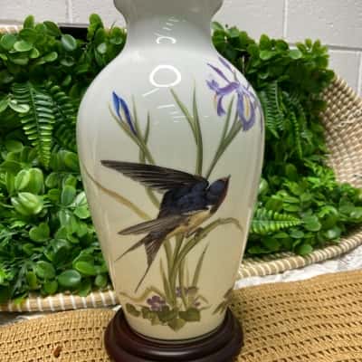 The Meadowland Bird Vase by Franklin Porcelain