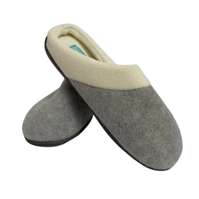 Easy Steps  Slippers  Size 5 Grey / White 
