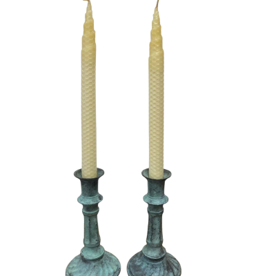 Antique Pair of Candle holders 