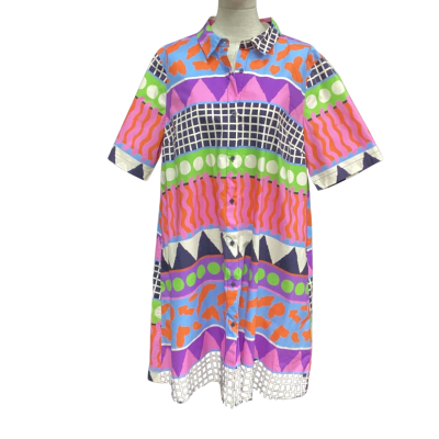Gorman  Size 14 Short Sleeve Dress  Multicoloured 