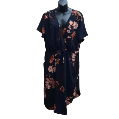 New With Tags ST.FROCK Size 22 Navy Floral Dress
