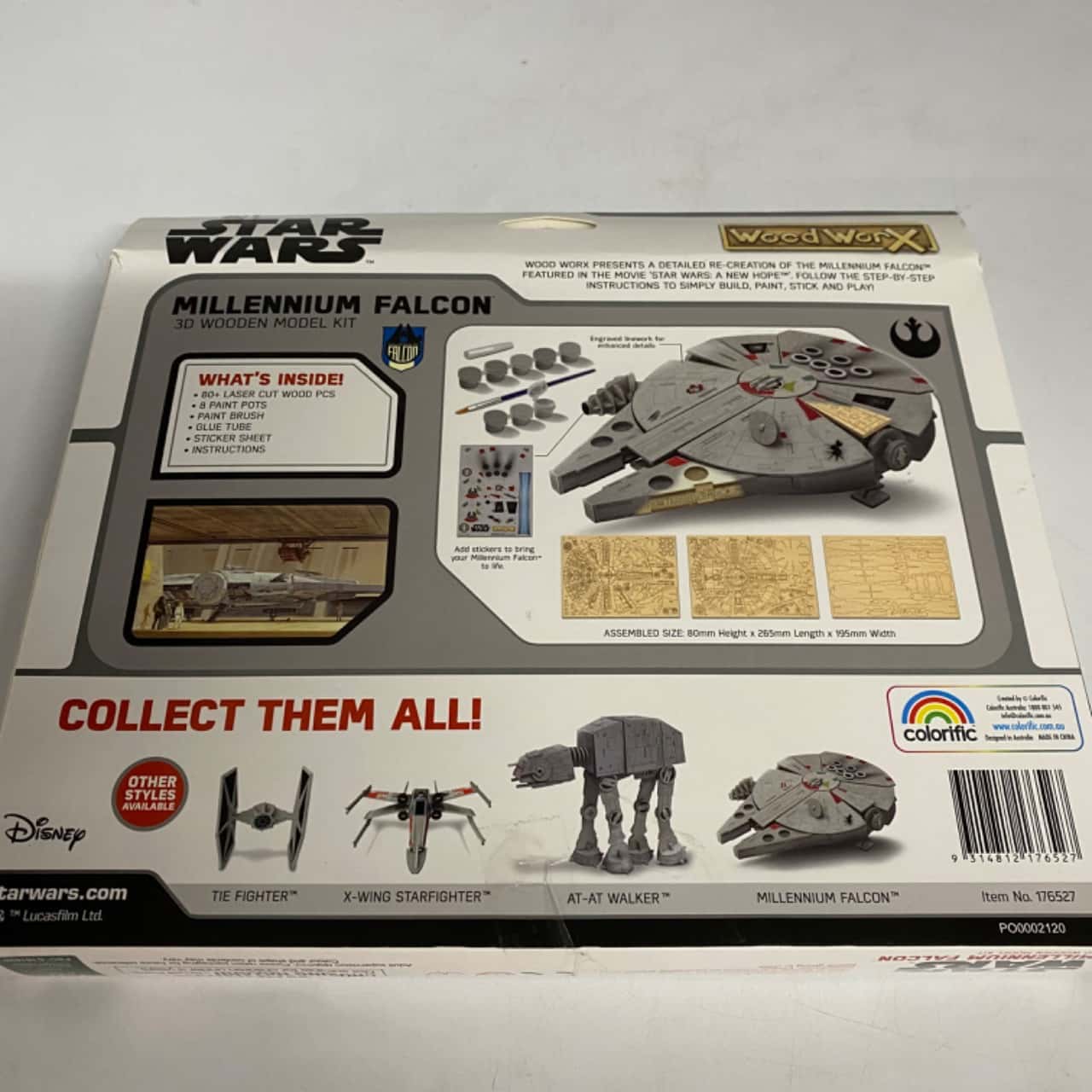 Goliath Millenium Falcon Star Wars Wood WorX – Kit De Maqueta De Madera Para Construir, Pintar Y Jugar, +5 Años