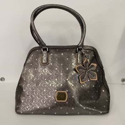 Guess Womens Large Floral Satchel