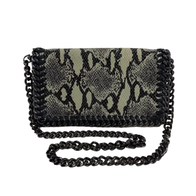 Genuine Leather (Made in Italy) Python Embossed Shoulder/Crossbody Handbag