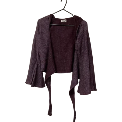 Womens Tree of Life One Size Purple Cardigan 
