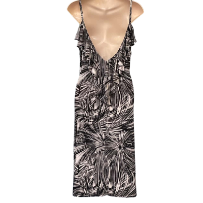 Flirt Womens  Size 20 Midi Dress / Shoestring Strap Dress Black  / White 