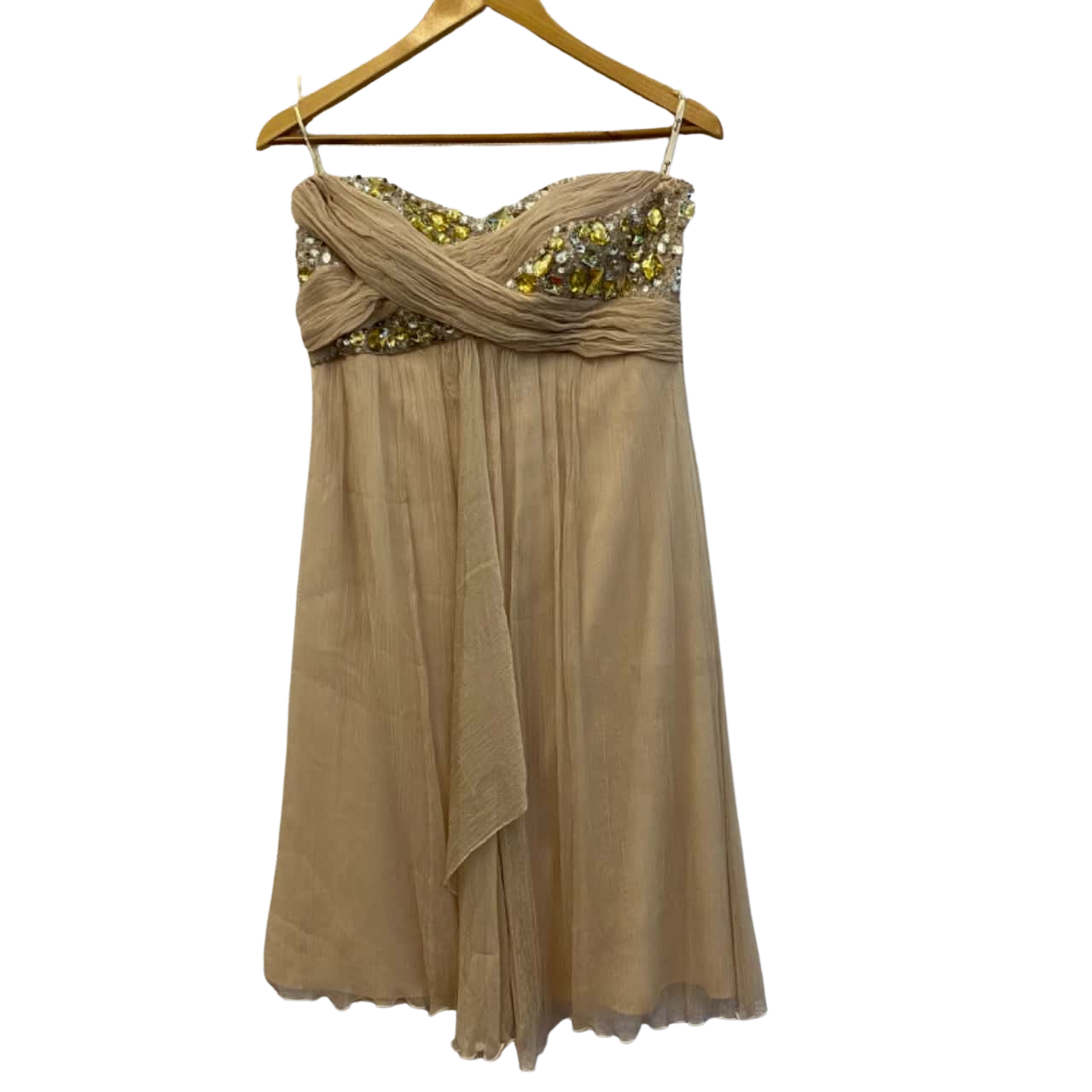 Womens Size 12 Cocktail/Eveving Dress Beige (s)