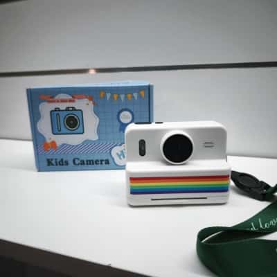 Kids Digital Instant Print Camera Thermal Photo Camera Rainbow Stripe Boxed