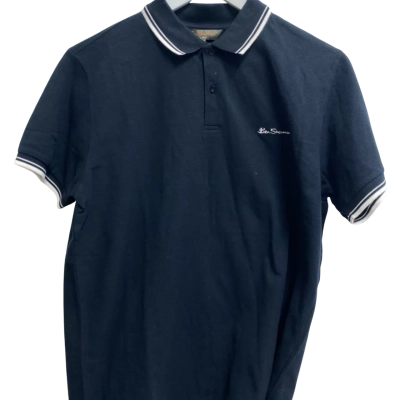 Ben Sherman Mens  Size L Polo Shirt Black  