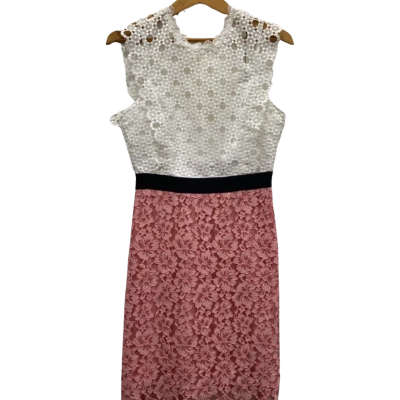 Sandro Paris Size 10 Midi / Sleeveless Dress  Multicoloured RRP $595.00