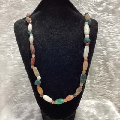  Womens Beaded Necklace Multicoloured 