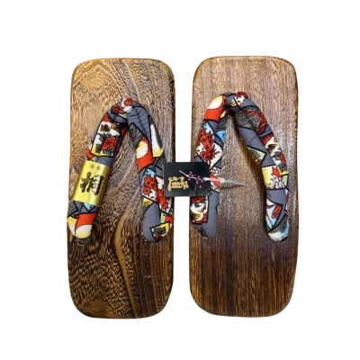 Unisex Japanese Traditional Geta Wooden Sandals 