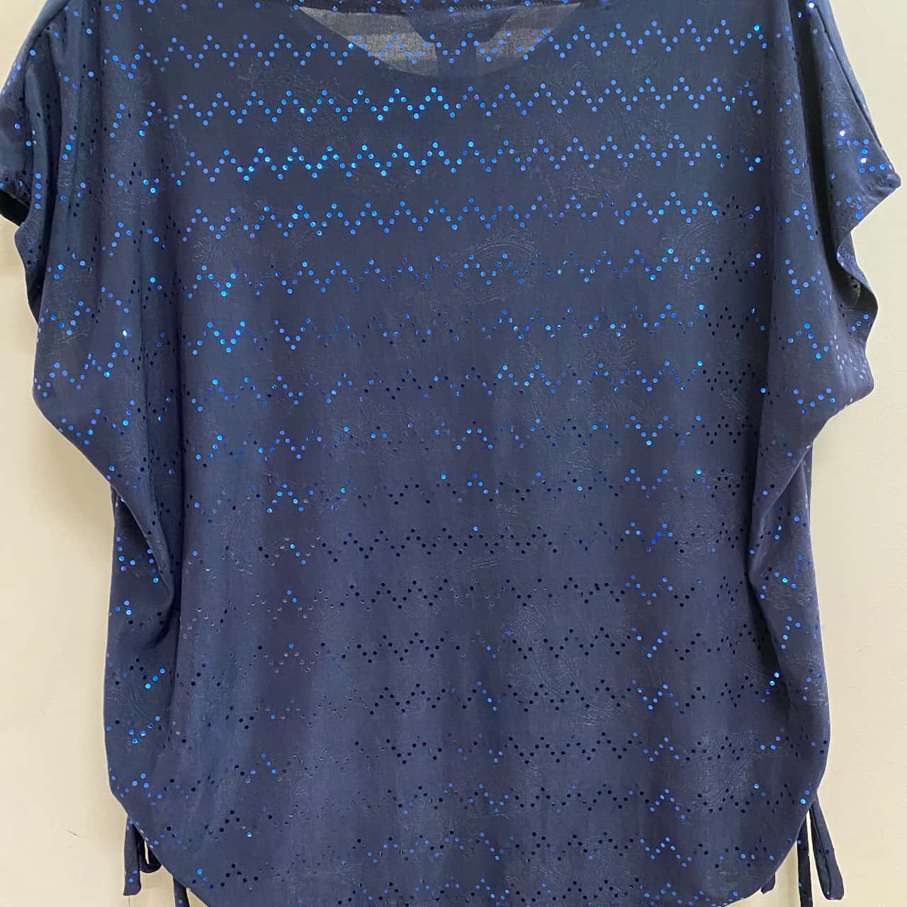 navy blue sequin top