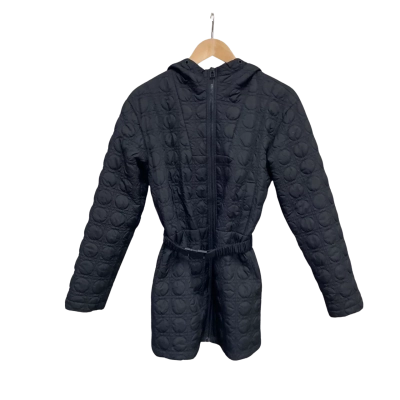 AJE Athletica Womens  Size 4 Hooded Quilted Jacket Black  