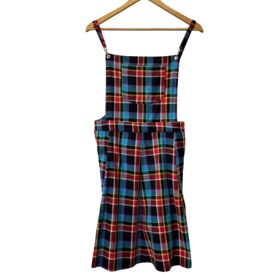 Dangerfield - Rainbow Tartan Pinafore Size 18 