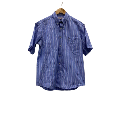U.S. Polo Assn. Mens  Size M Short Sleeve Shirt Blue / Striped 