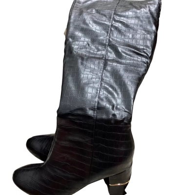 City Chic Womens  Size 44 Knee High Boots Black  