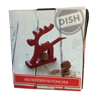 Dish Homewares Red Reindeer Nutcracker