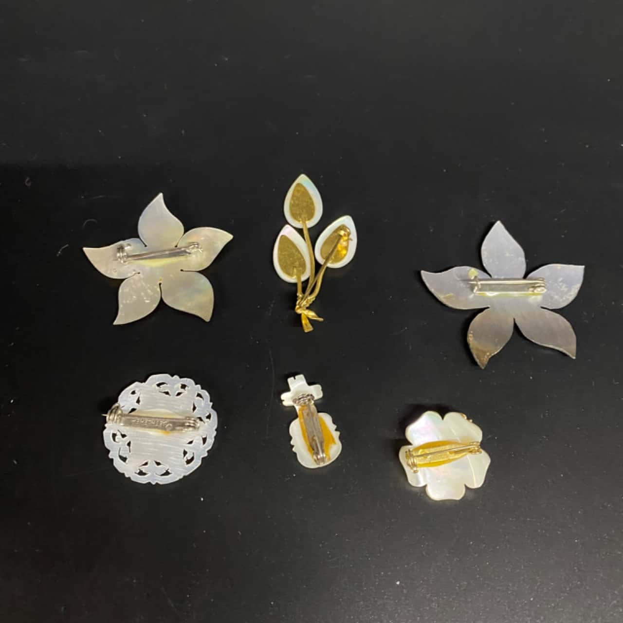 6x Shell Brooches(s)