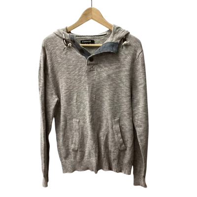 Connor Mens Hoodie Grey Cotton 100% D