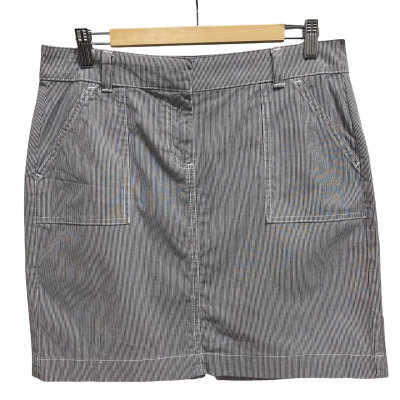Tommy Hilfiger Womens  Size 4 Denim Skirt Pinstriped 