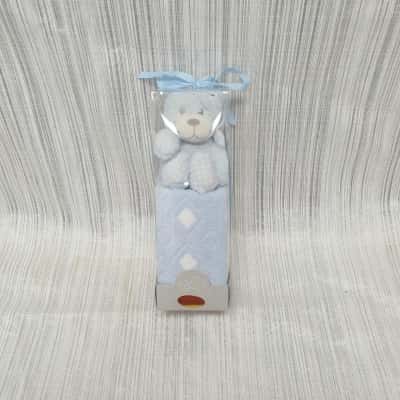 Bless This Child /Super Cute / Baby Bear & Mini Baby Rug - Brand New Still in Box 