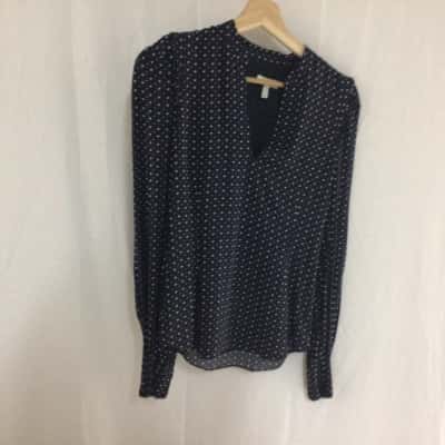 Joie Womens  Size XXS V-Neck Top Blue 