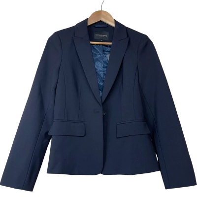 Brand New - David Lawrence Stevie Wool Blend Jacket in Ink - Size 8
