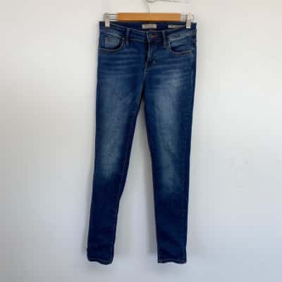 Guess Blue Mid Rise Skinny Jeans Size 26 