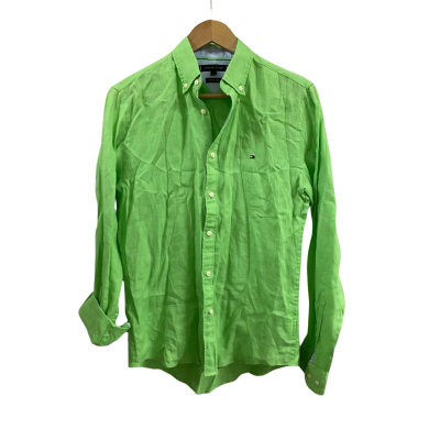 Tommy Hilfiger Mens  Size XS Long Sleeve Linen Shirt 