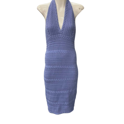 Runway Womens  Size S Halter Neck Dress Blue 