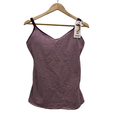 Bonds Bump Maternity Women's  Size 16DD Singlet Top Pink  / Purple / Striped BNWT