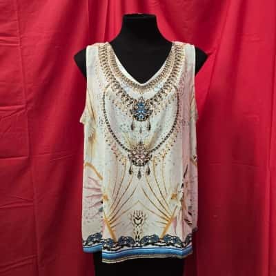 Rockmans Womens  Size 16 Multicoloured Top