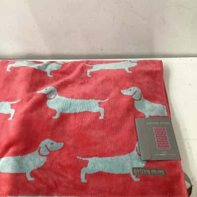 NEW - Cotton House Bailey Large Velour Beach Towel