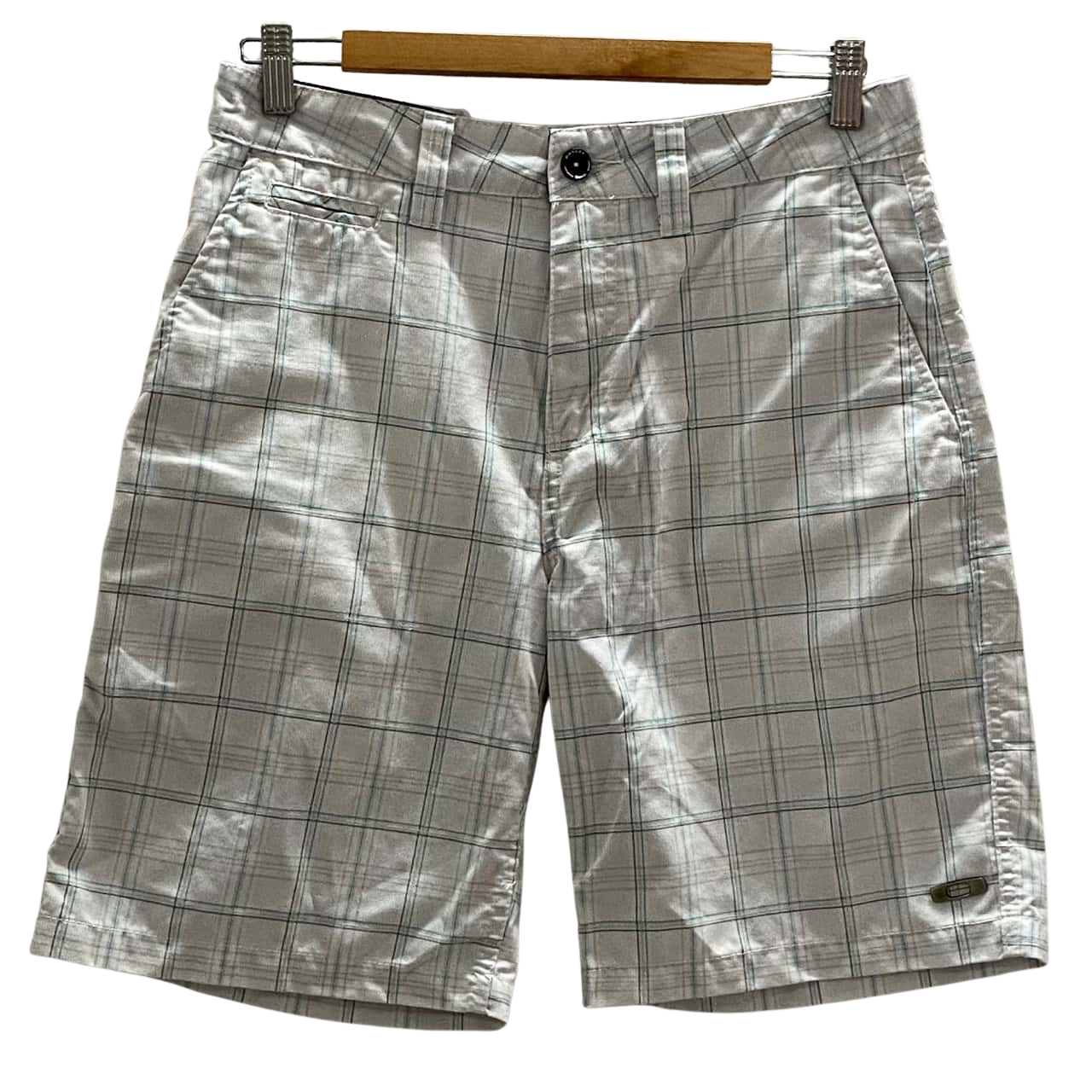 Oakley Mens Size 30 Blue / Checked / Grey Board Shorts(s)