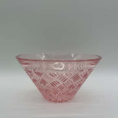'Marquis Waterford' Pink Crystal Bowl [B#30]